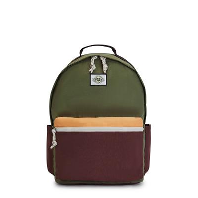 Kipling Damien Large Olive Burgundy | USKi1250W