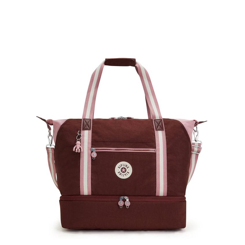 Kipling Art M Weekender Burgundy | USKi2008J