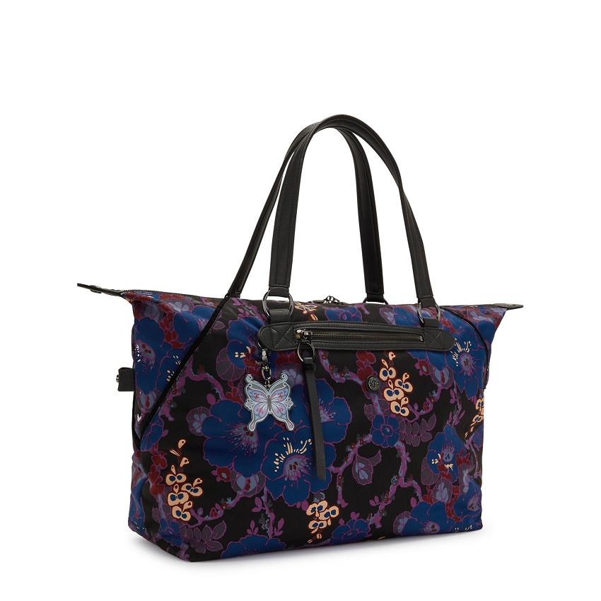 Kipling Art Medium Black Flower | USKi2013V