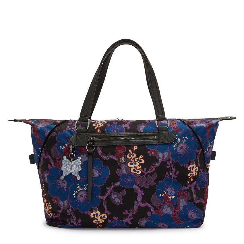 Kipling Art Medium Black Flower | USKi2013V