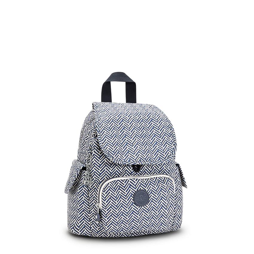 Kipling City Pack Mini Blue white | USKi1208R