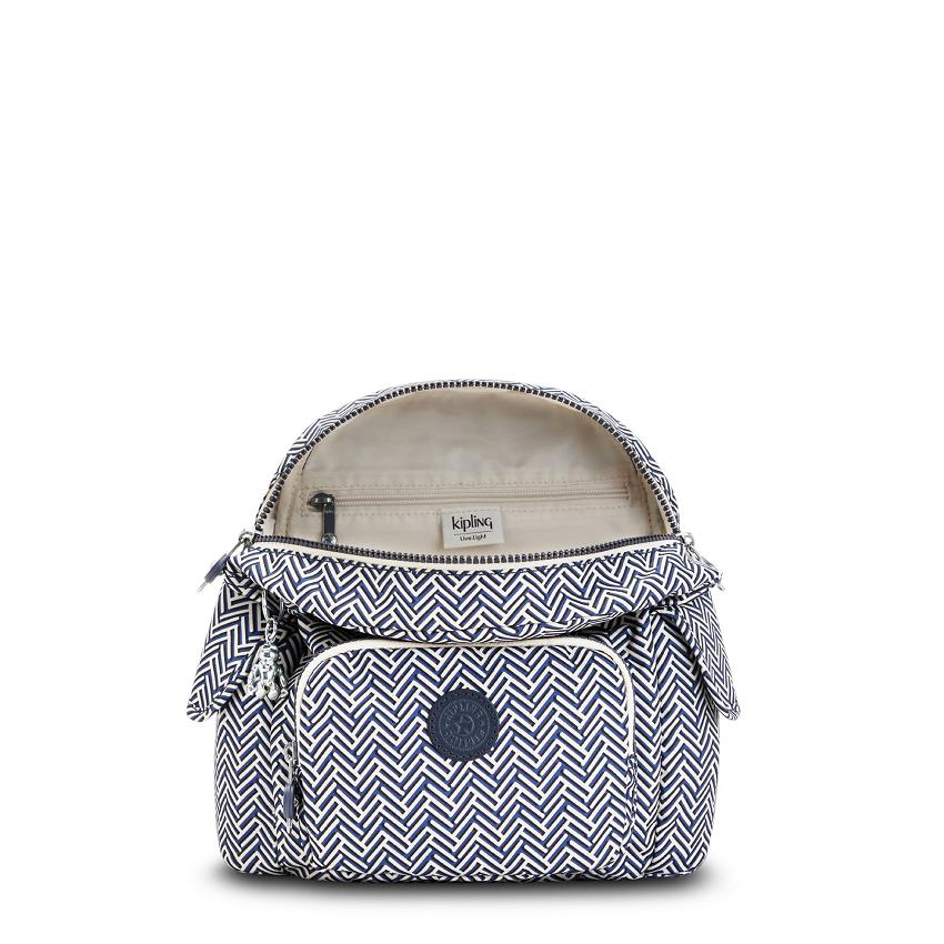 Kipling City Pack Mini Blue white | USKi1208R