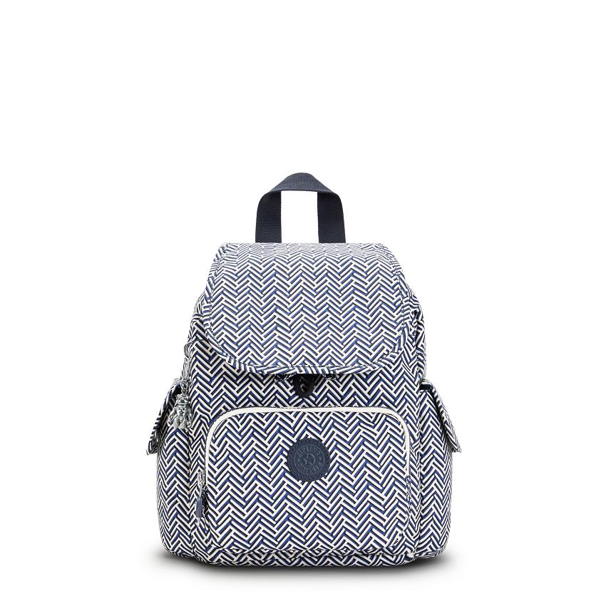 Kipling City Pack Mini Blue white | USKi1388I