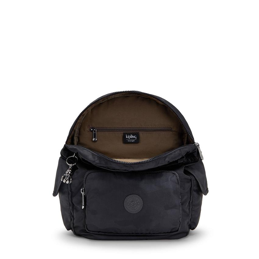 Kipling City Pack Small Black Camo | USKi1216D