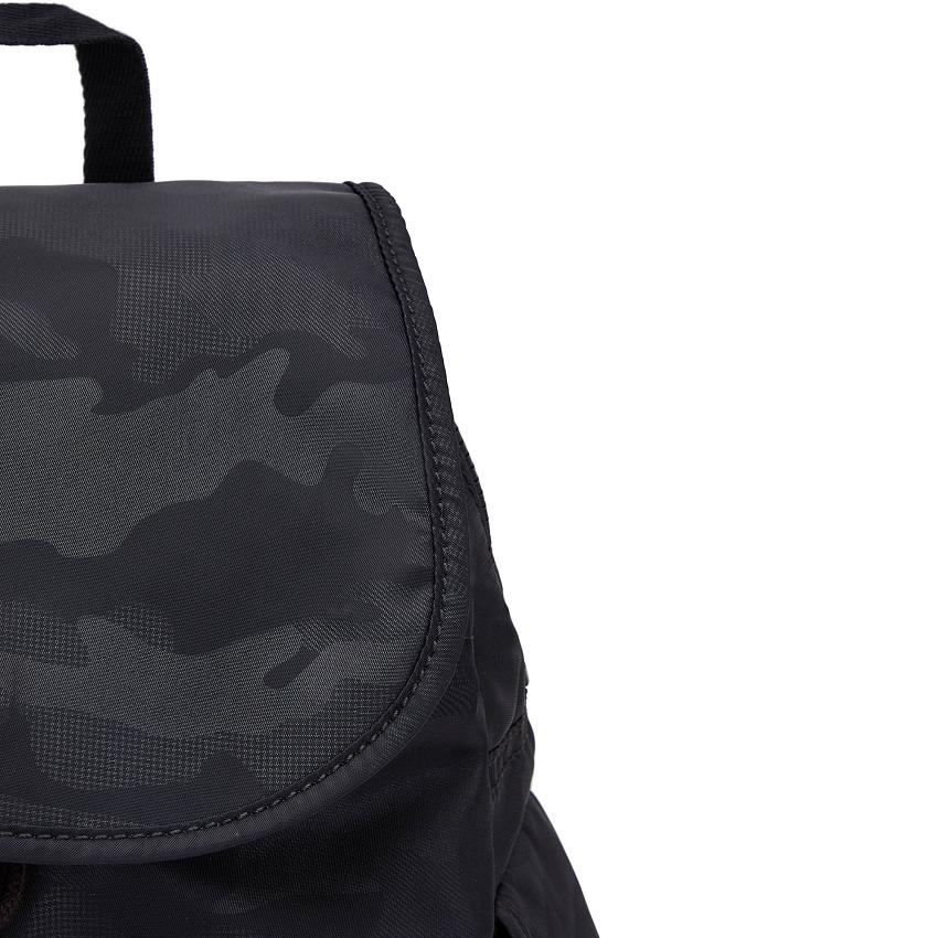 Kipling City Pack Small Black Camo | USKi1216D