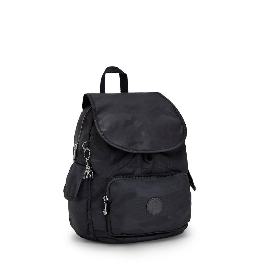 Kipling City Pack Small Black Camo | USKi1398C