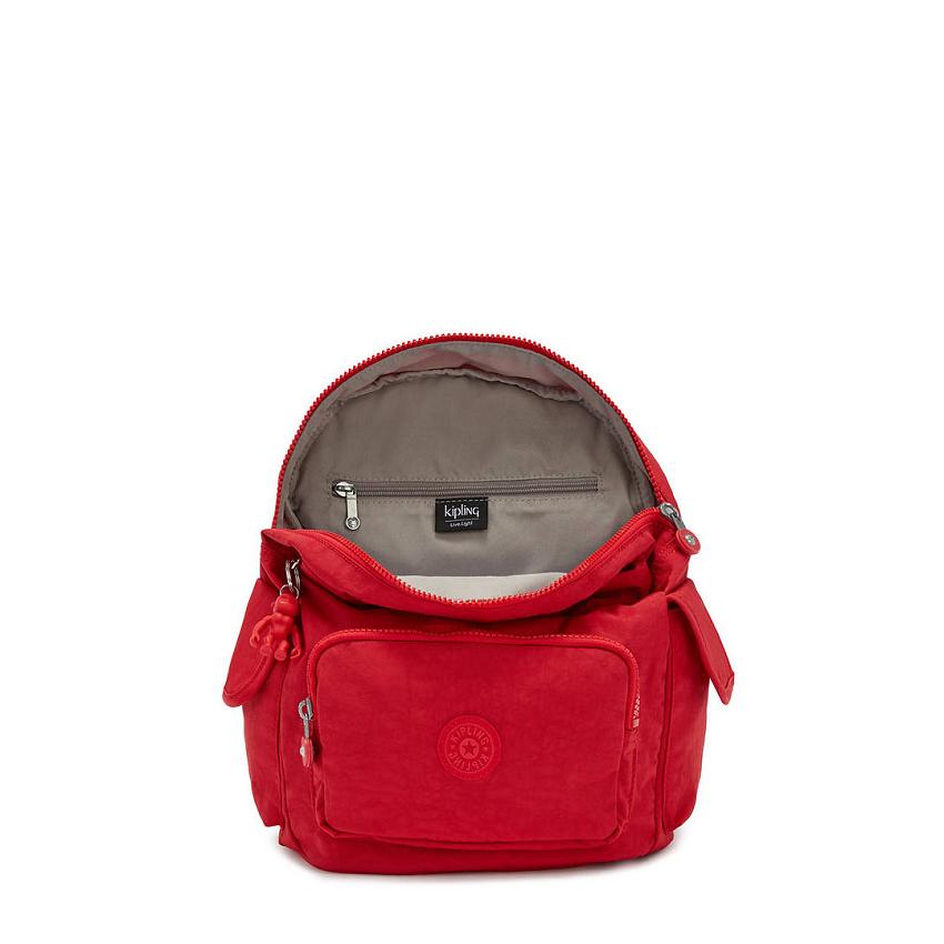 Kipling City Pack Small Red | USKi1227N