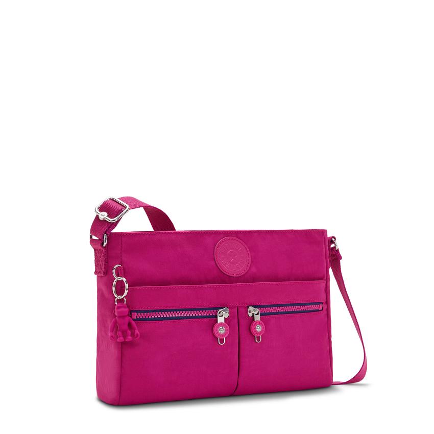 Kipling New Angie Pink Fuchsia | USKi1656D