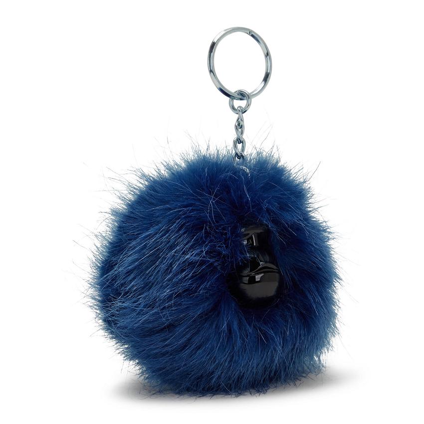 Kipling Pompom Monkey Blue | USKi1027H