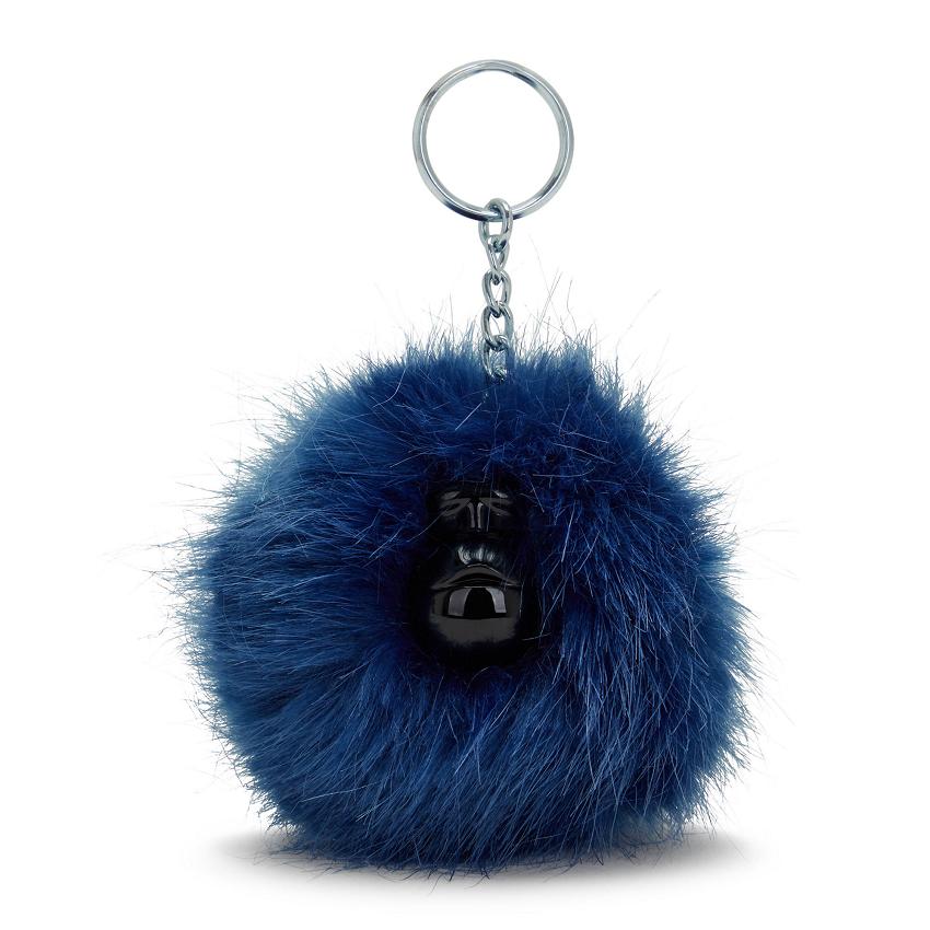 Kipling Pompom Monkey Blue | USKi1027H