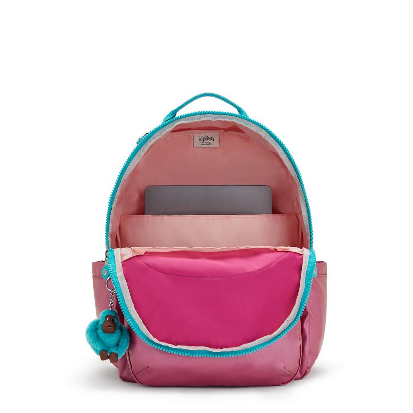 Kipling Seoul Large Pink Metal | USKi1339E